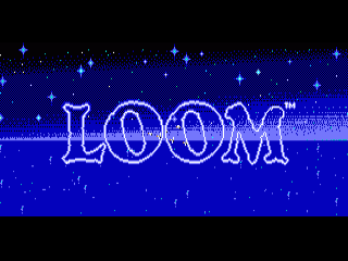 Loom title screen for Amiga